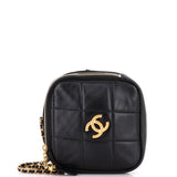 Diamond Chain Crossbody Bag Quilted Lambskin Small