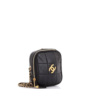 Diamond Chain Crossbody Bag Quilted Lambskin Small