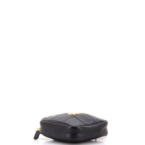 Diamond Chain Crossbody Bag Quilted Lambskin Small