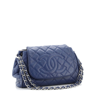 Timeless Accordion Flap Bag Quilted Caviar