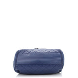 Timeless Accordion Flap Bag Quilted Caviar