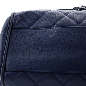 Timeless Accordion Flap Bag Quilted Caviar