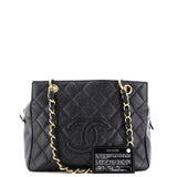 Petite Timeless Tote Quilted Caviar