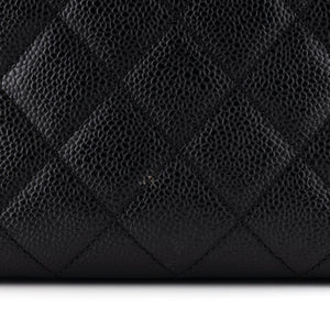 Petite Timeless Tote Quilted Caviar