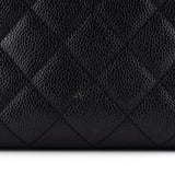 Petite Timeless Tote Quilted Caviar