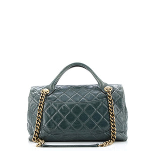 Castle Rock Flap Bag Quilted Glazed Calfskin Medium