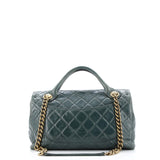 Castle Rock Flap Bag Quilted Glazed Calfskin Medium