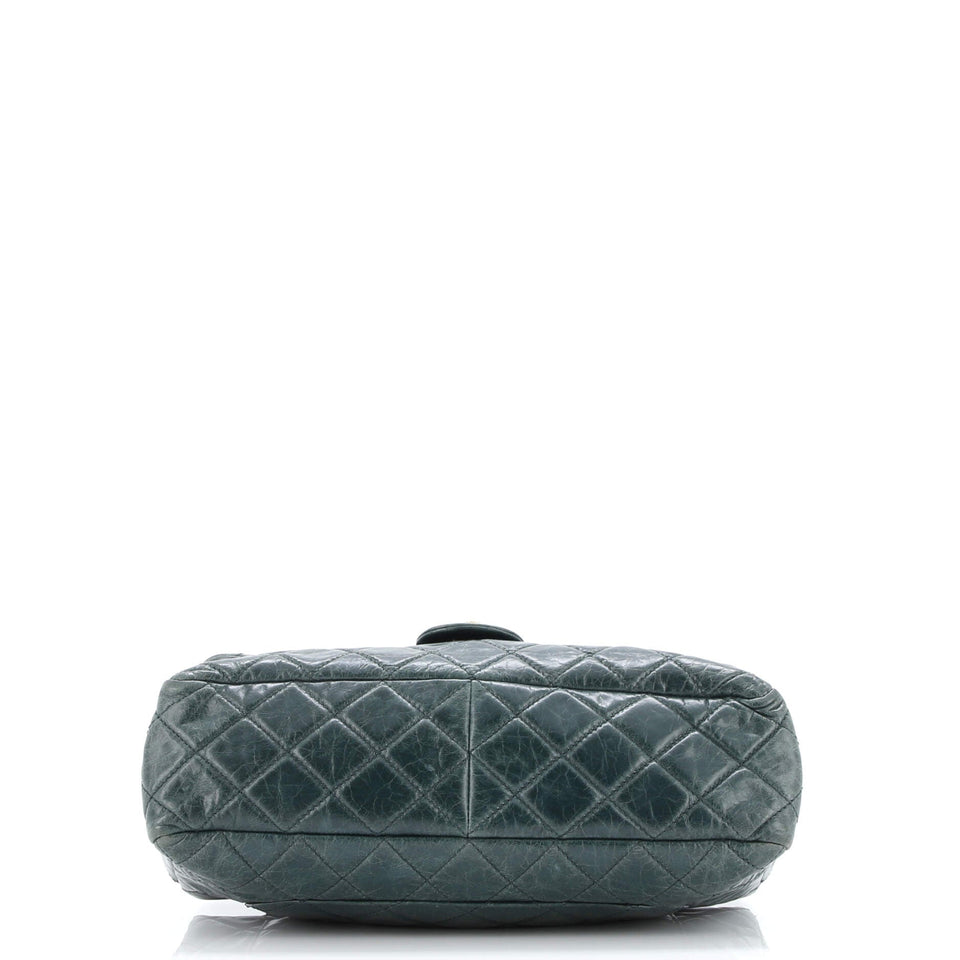Castle Rock Flap Bag Quilted Glazed Calfskin Medium