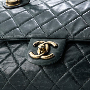 Castle Rock Flap Bag Quilted Glazed Calfskin Medium