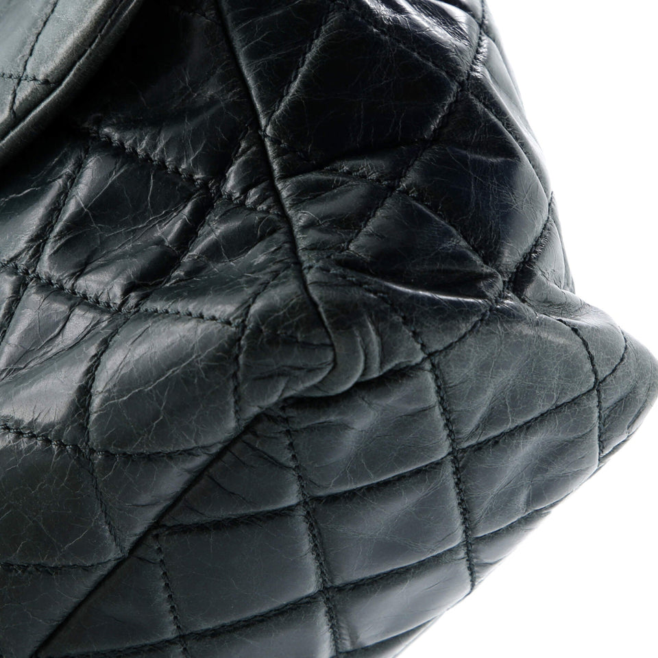 Castle Rock Flap Bag Quilted Glazed Calfskin Medium