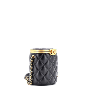 Crown Box Vanity Bag Quilted Lambskin Mini