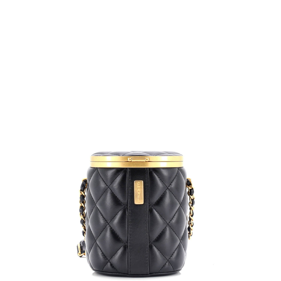 Crown Box Vanity Bag Quilted Lambskin Mini