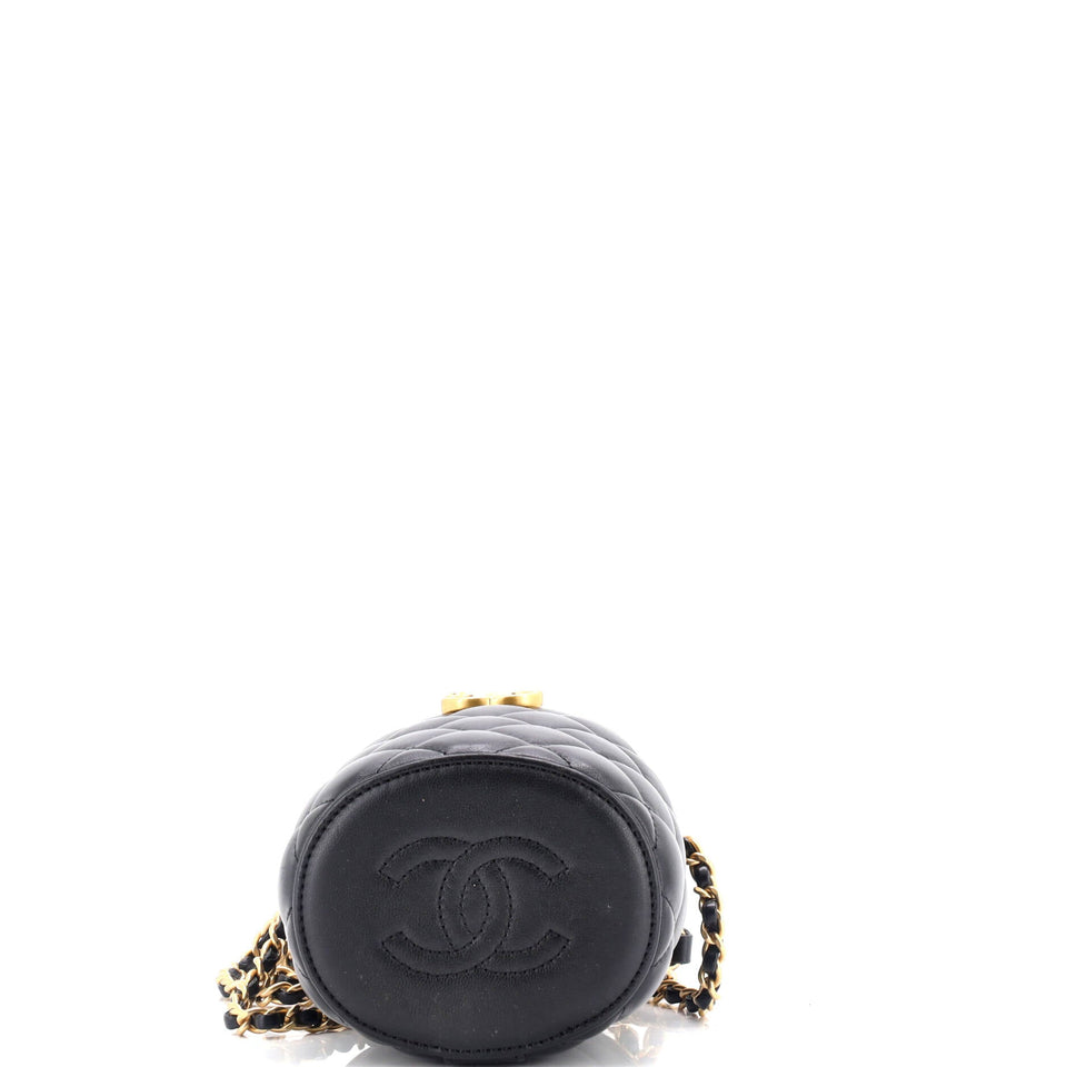 Crown Box Vanity Bag Quilted Lambskin Mini