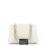 Timeless CC Shopping Tote Quilted Caviar Medium