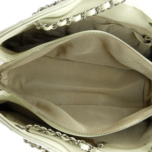 Timeless CC Shopping Tote Quilted Caviar Medium