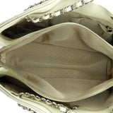 Timeless CC Shopping Tote Quilted Caviar Medium