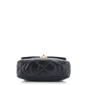 19 Flap Bag Quilted Leather Medium