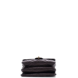 Pillow Crush Flap Bag Quilted Lambskin Small