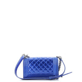 Boy Flap Bag Quilted Patent Small