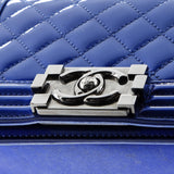 Boy Flap Bag Quilted Patent Small