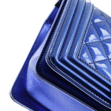 Boy Flap Bag Quilted Patent Small