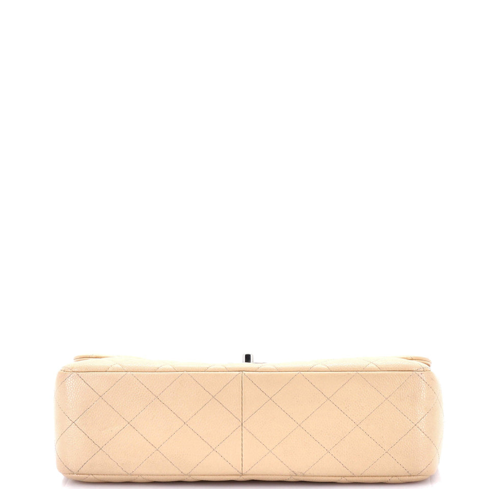 Classic Single Flap Bag Quilted Caviar Jumbo