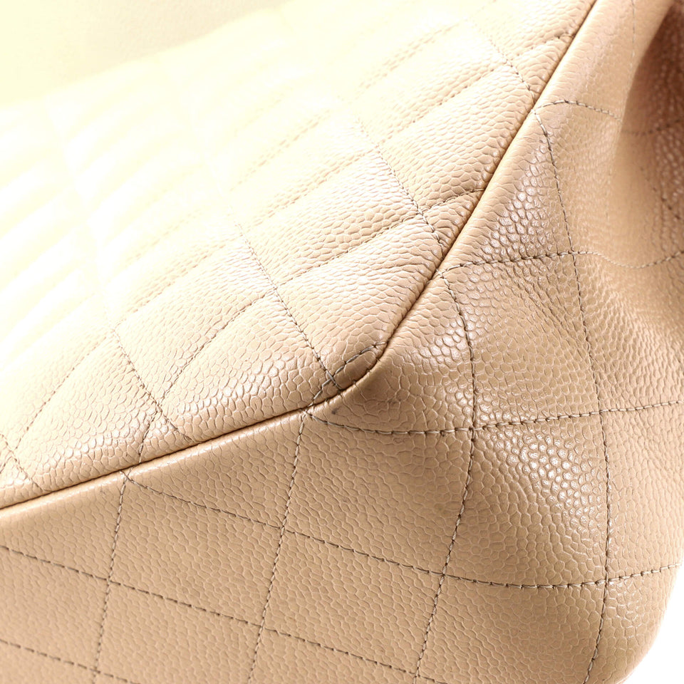 Classic Single Flap Bag Quilted Caviar Jumbo