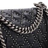 Boy Flap Bag Studded Quilted Distressed Calfskin Old Medium