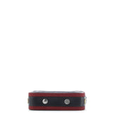 Button Up Camera Case Quilted Calfskin with Grosgrain Small