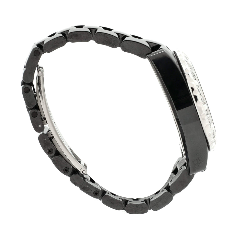 J12 Chronograph Automatic Watch Ceramic and Stainless Steel with Diamond Bezel 41