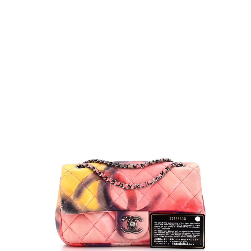 Flower Power Flap Bag Quilted Lambskin Small