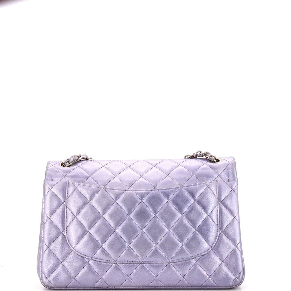 Classic Double Flap Bag Quilted Iridescent Lambskin Jumbo