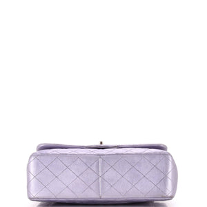 Classic Double Flap Bag Quilted Iridescent Lambskin Jumbo