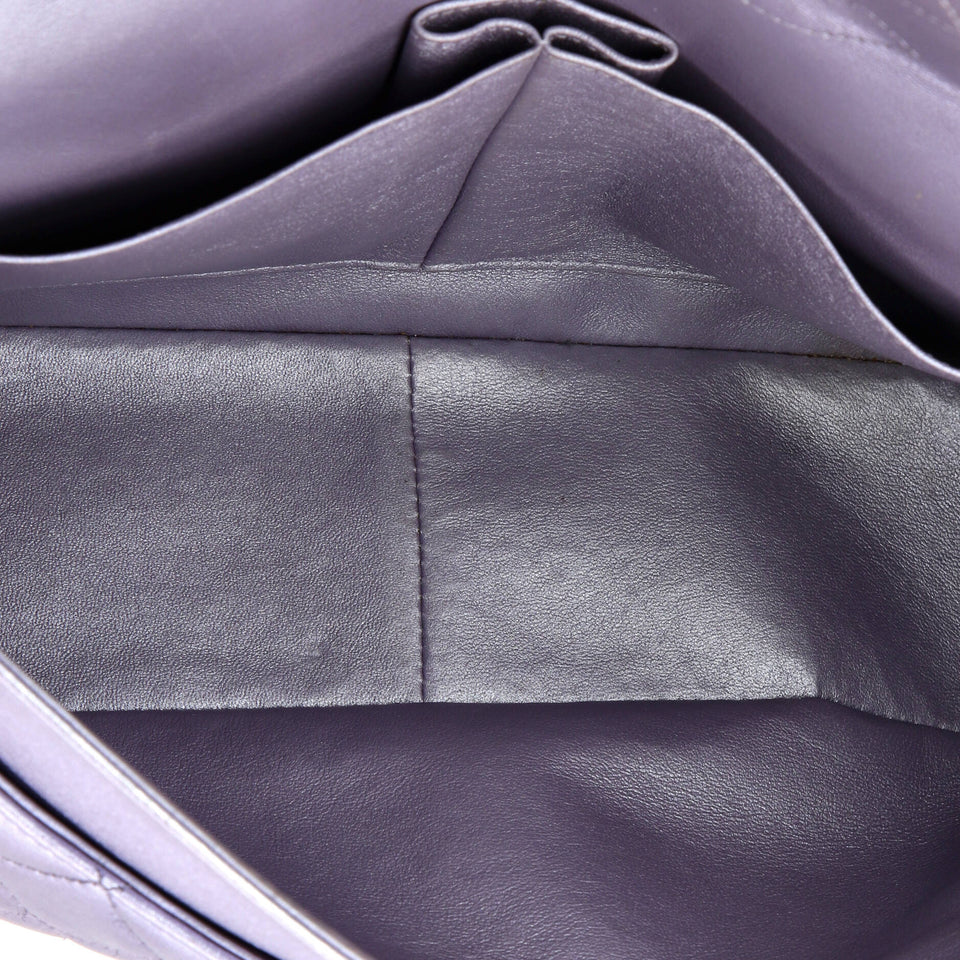 Classic Double Flap Bag Quilted Iridescent Lambskin Jumbo