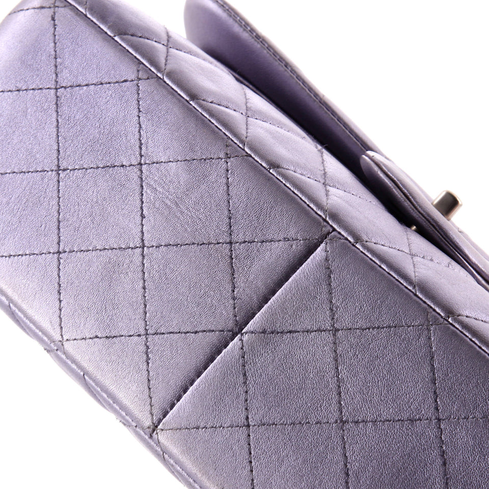 Classic Double Flap Bag Quilted Iridescent Lambskin Jumbo