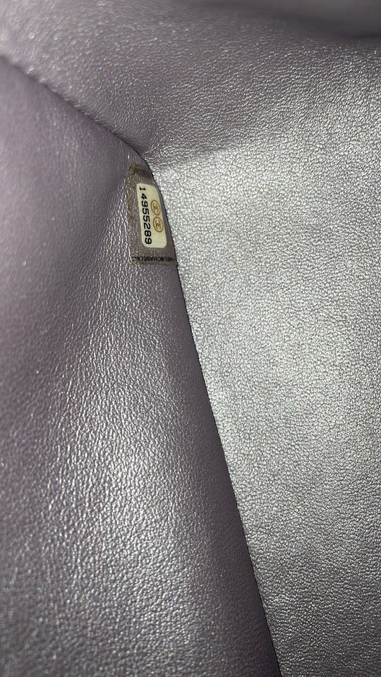 Classic Double Flap Bag Quilted Iridescent Lambskin Jumbo