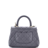 Coco Top Handle Bag Quilted Caviar Extra Mini