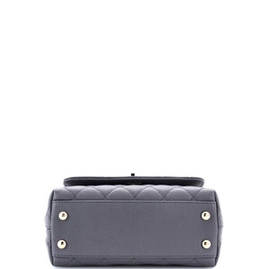 Coco Top Handle Bag Quilted Caviar Extra Mini