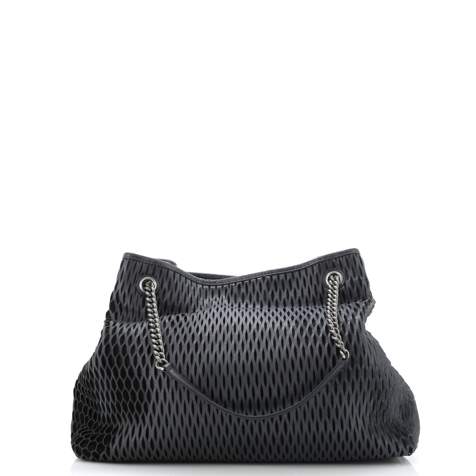 CC Logo Charm Tote Perforated Leather Medium