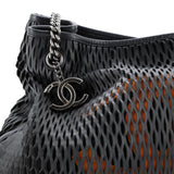 CC Logo Charm Tote Perforated Leather Medium