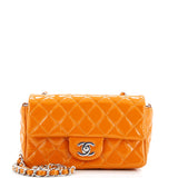 Classic Single Flap Bag Quilted Patent Mini