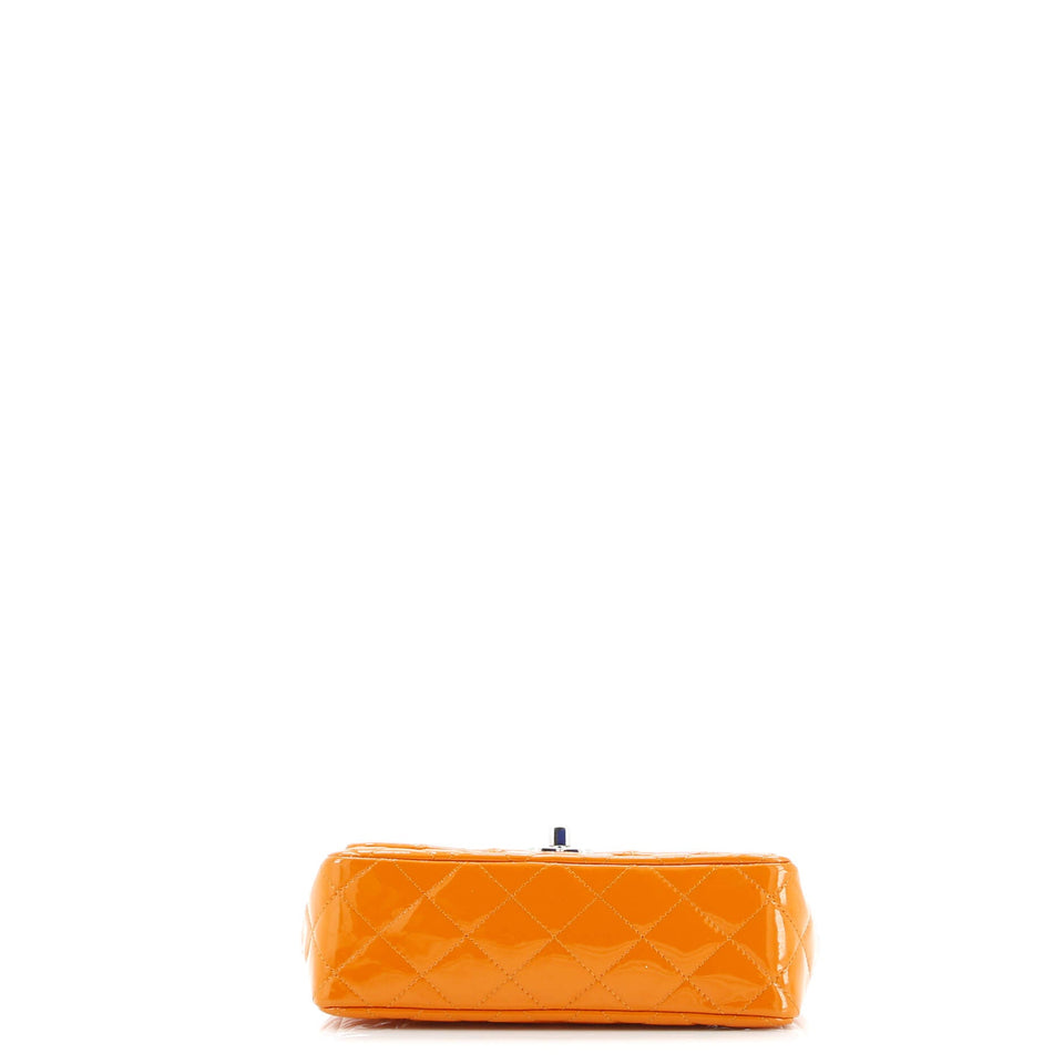 Classic Single Flap Bag Quilted Patent Mini