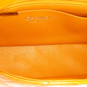 Classic Single Flap Bag Quilted Patent Mini