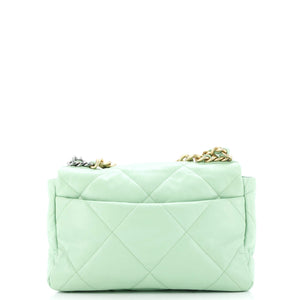 19 Flap Bag Quilted Leather Medium