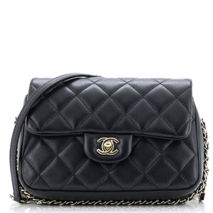 My Precious Pearls Chain Flap Bag Quilted Lambskin Medium