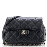 My Precious Pearls Chain Flap Bag Quilted Lambskin Medium