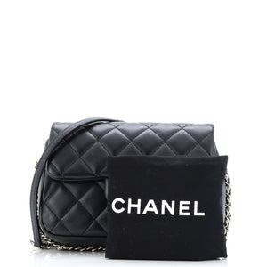 My Precious Pearls Chain Flap Bag Quilted Lambskin Medium