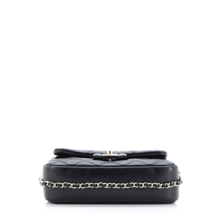 My Precious Pearls Chain Flap Bag Quilted Lambskin Medium