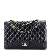 Classic Double Flap Bag Quilted Lambskin Maxi