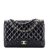 Classic Double Flap Bag Quilted Lambskin Maxi